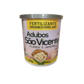 ADUBO ORGANICO SAO VICENTE 300GR FLORES E JARDINS