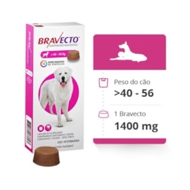 Antipulgas B.R.A.V.E.C.T.O 40 A 56KG 1 comprimidos Antipulgas B.R.A.V.E.C.T.O 40 A 56KG 1 comprimidos