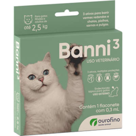 Antipulgas Banni 3 0,3ml até 2,5kg