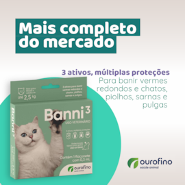 Antipulgas Banni 3 0,3ml até 2,5kg