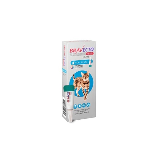 Antipulgas Bravecto Plus Gatos 250mg 2,8 a 6,25kg