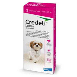 Antipulgas Credeli com 1 Comprimidos 2,5 a 5,5KG 112,5MG