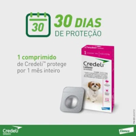 Antipulgas Credeli com 1 Comprimidos 2,5 a 5,5KG 112,5MG