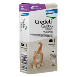 Antipulgas Credeli Gatos 1 Comprimido12mg 0,9 a 2kg