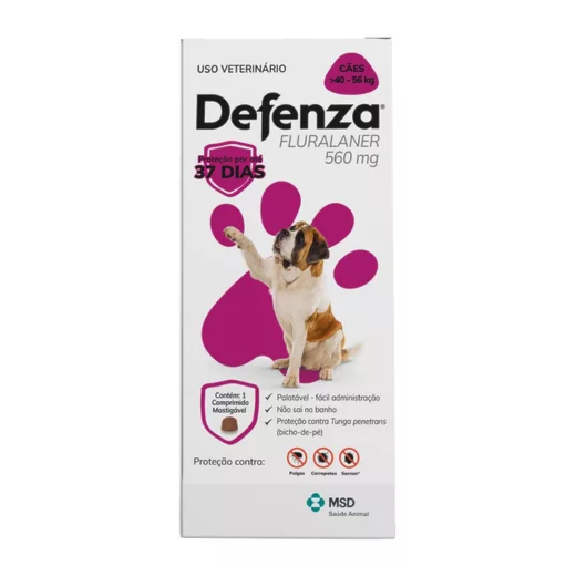 Antipulgas Defenza 40 a 56Kg 560Mg