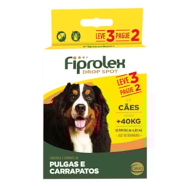 Antipulgas Fiprolex Drop Spot +40kg 3 Pipeta