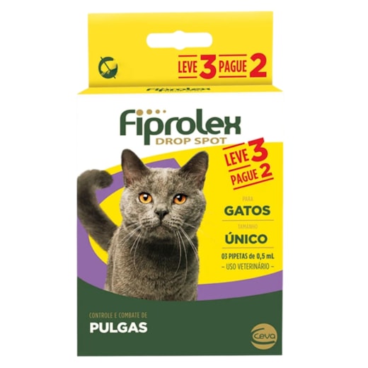 Antipulgas Fiprolex Gatos 3 Pipeta