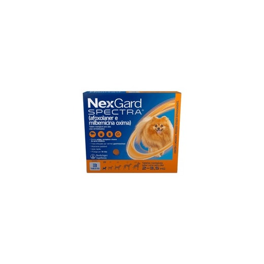 Antipulgas N.e.x.g.a.r.d Spectra 02 A 3,5kg 3 Tabletes