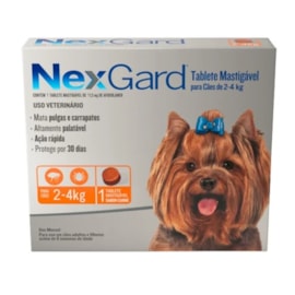 Antipulgas Nexgard 02 a 04kg 11.3mg 1 tablete