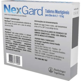 Antipulgas Nexgard 04,1 a 10kg 28.3mg 1 tablete