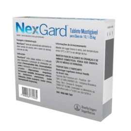 Antipulgas Nexgard 10,1 a 25kg 68mg 1 tablete