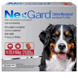 Antipulgas Nexgard 25,1 a 50kg 136mg 1 tablete