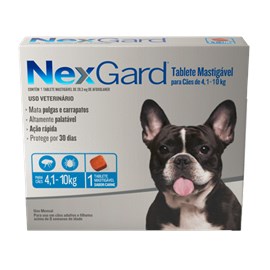 Antipulgas Nexgard Cx 1 Tablete 04,1 a 10Kg 28.3Mg