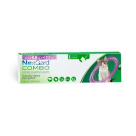 Antipulgas Nexgard Gato 0,9ml 2,5 a 7,5kg 1 Pipeta