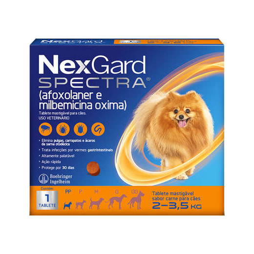 Antipulgas Nexgard Spectra 02 a 3,5kg 1 tablete