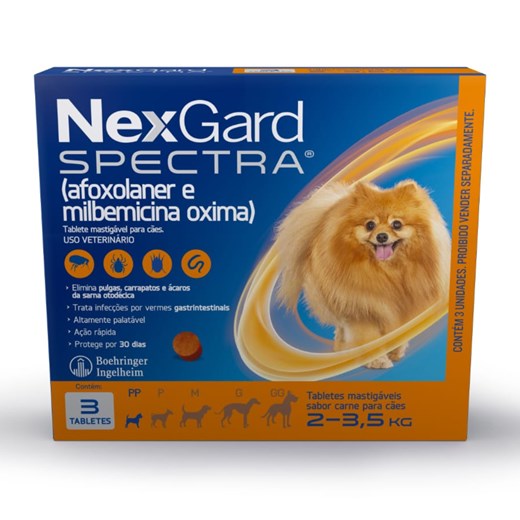 Antipulgas Nexgard Spectra 02 a 3,5Kg 3 Tabletes