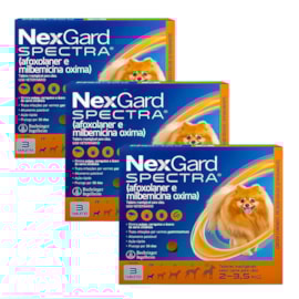 Antipulgas Nexgard Spectra 02 A 3,5kg 3 Tabletes
