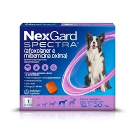 ANTIPULGAS NEXGARD SPECTRA 15,1 A 30KG 1 TABLETE