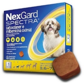 ANTIPULGAS NEXGARD SPECTRA 3,6 A 7,5KG 1 TABLETE