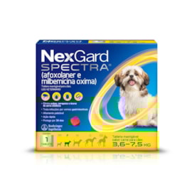 Antipulgas Nexgard Spectra 3 a 7,5kg 3 tabletes