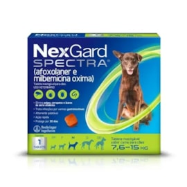 ANTIPULGAS NEXGARD SPECTRA 7,6 A 15KG 1 TABLETE