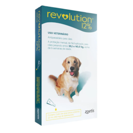 Antipulgas Revolution 12% Cães 20,1kg à 40kg 1 Pipeta