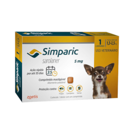 ANTIPULGAS SIMPARIC 05MG 1,3-2,5KG 1 TABLETE