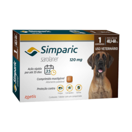 ANTIPULGAS SIMPARIC 120MG 40,1-60KG 1 TABLETE