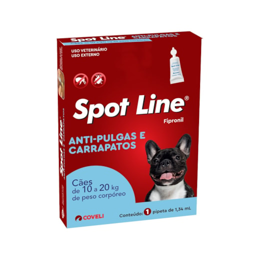 Antipulgas Spot Line 10 a 20kg 1,34ml