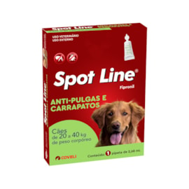 Antipulgas Spot Line 20 a 40kg 2,68ml