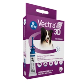 Antipulgas Vectra 3D Cães 10 A 25kg 1 Pipeta