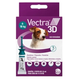 Antipulgas Vectra 3D Cães 4 A 10kg 1 Pipeta