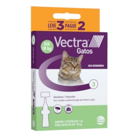 Antipulgas Vectra Gatos até 10kg 3 Pipeta