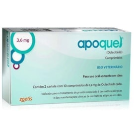 Apoquel 3,6mg caixa com 20 comprimidos