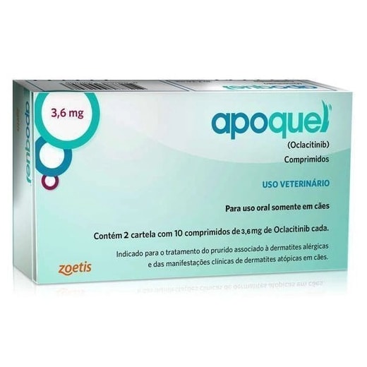 Apoquel 3,6mg caixa com 20 comprimidos