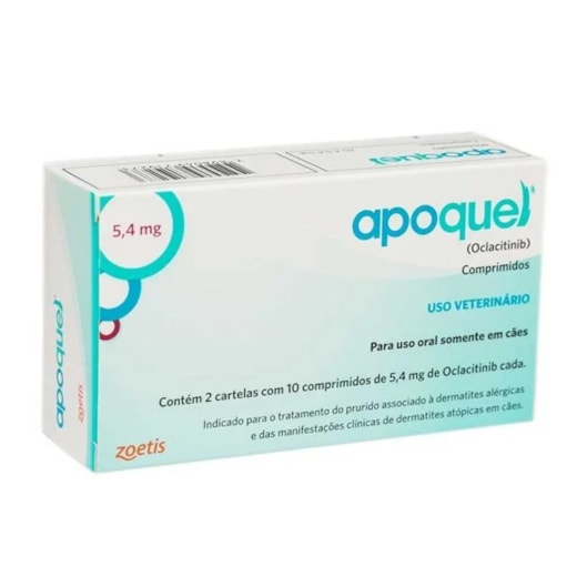 Apoquel 5,4mg caixa com 20 comprimidos