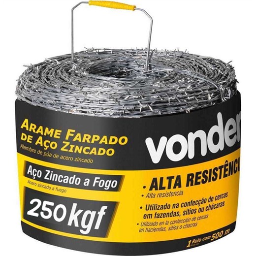 ARAME FARPADO 250KGF VONDER 500MT