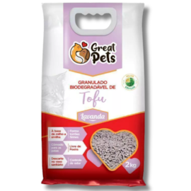 Areia Sanitária Bio Tufo Lavanda Great Pets 2kg
