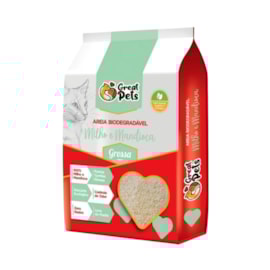 Areia Sanitária Biodegradável Grossa Great Pets 2kg