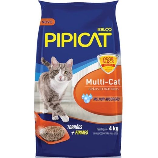 Areia Sanitária Pipicat 4kg Multicat