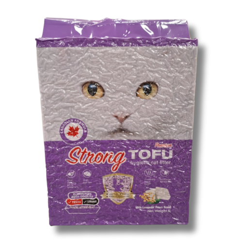 Areia Sanitária Strong Lavanda Biodegradável Tofu 2,5Kg