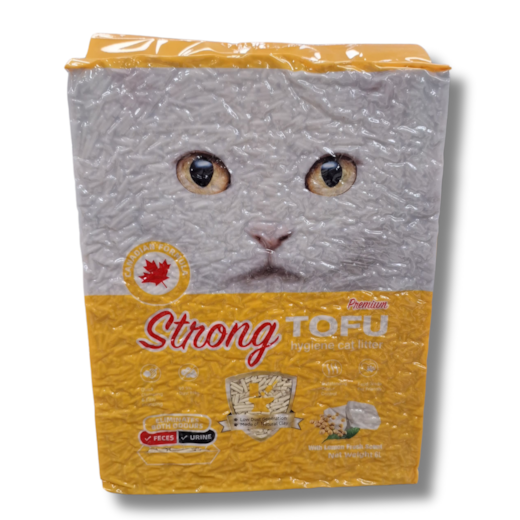 Areia Sanitária Strong Limão Biodegradável Tofu 2,5Kg