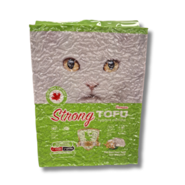 Areia Sanitária Strong Maçã Verde Biodegradável Tofu 2,5Kg