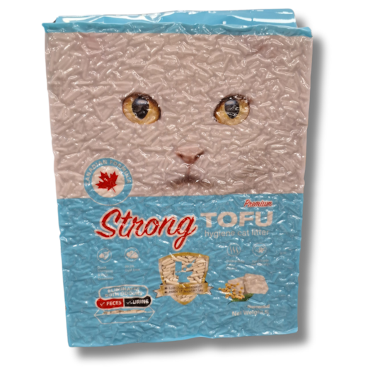 Areia Sanitária Strong Sem Perfume Biodegradável Tofu 2,5Kg