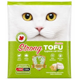 Areia Sanitária Tofu Strong Limão Biodegradável 2,5Kg