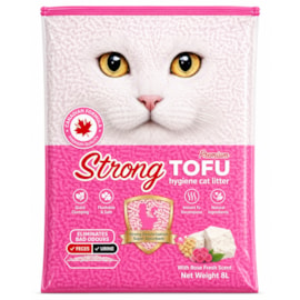 Areia Sanitária Tofu Strong Morango Biodegradável 2,5Kg