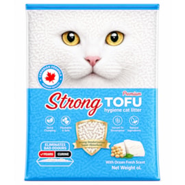 Areia Sanitária Tofu Strong Sem Perfume Biodegradável 2,5Kg