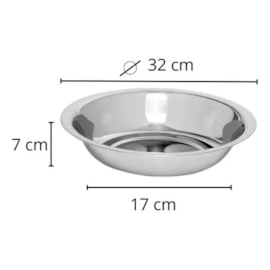 Bacia Inox 32cm