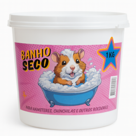 Banho a seco em pó para chinchila 1kg