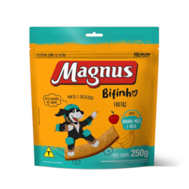 Bifinho Magnus Mastigáveis 250gr Banana, Maça e Aveia